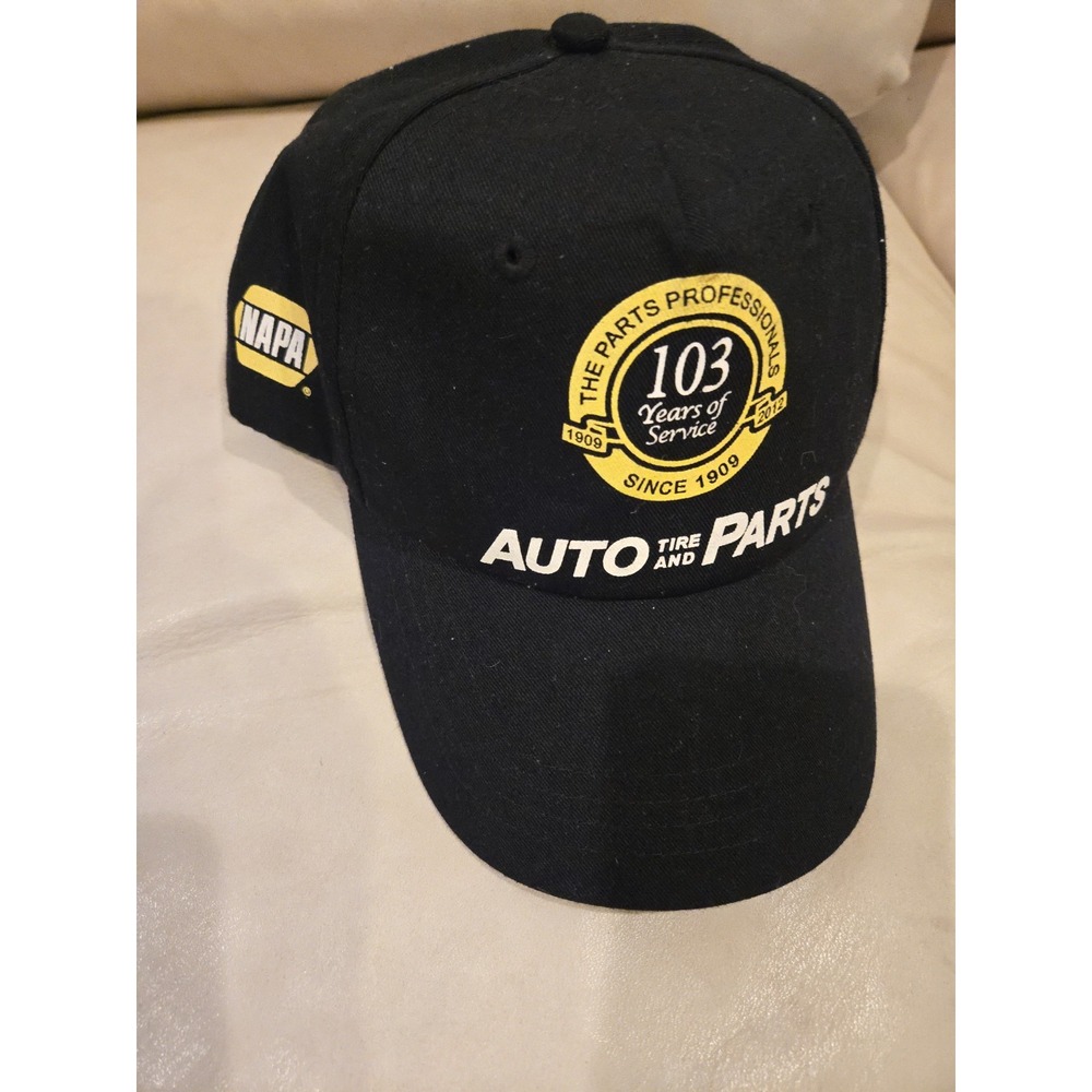 New 2012 NAPA Auto Parts Hat Cap DuPont 103 Years Of Service Black